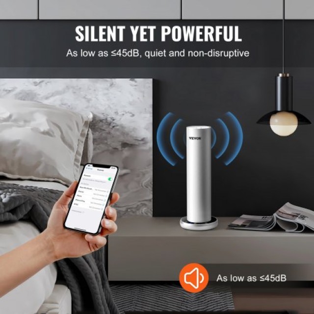 VEVOR Μηχανή Αρωμάτων 120ml Bluetooth Ψυχρού Αέρα 1000τ.φ. Χωρίς Νε...