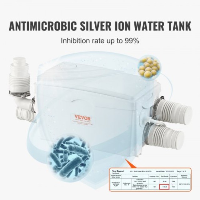 Αντλία Μακερατέρ VEVOR 350W για Υπόγειο και Κουζίνα  HSBXWG350W7MSJ...