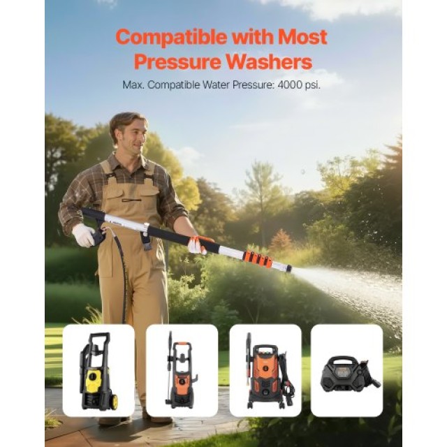 VEVOR Τηλεσκοπική Ράβδος Πλυστικού 21 ft 4000 psi SSPQWST24FT3V8ZVFV0