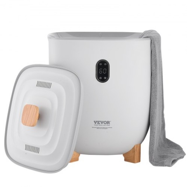 VEVOR Γκρι Κουβάς Θερμαντήρα Πετσετών 25L με Χρονόμετρο & Ένδειξη Θ...