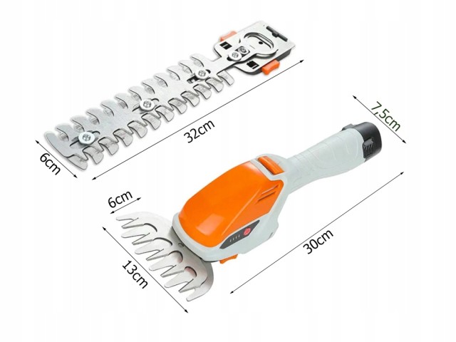 Verk Group Ασύρματο Χορτοκοπτικό & Ψαλίδι Θάμνων - Ψαλίδι Μπορντούρ...