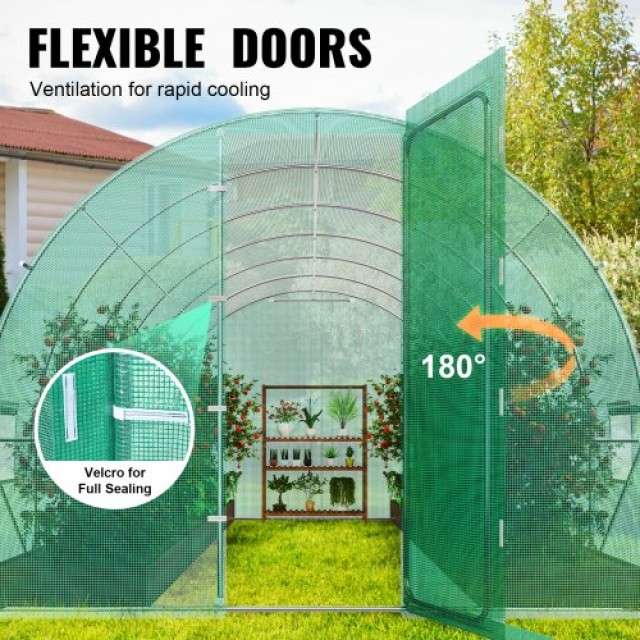 VEVOR Θερμοκήπιο Σήραγγας 27.38x9.5x7.38ft Γαλβανισμένος Σκελετός P... VEVOR Θερμοκήπιο Σήραγγας 27.38x9.5x7.38ft Γαλβανισμένος Σκελετός P...
