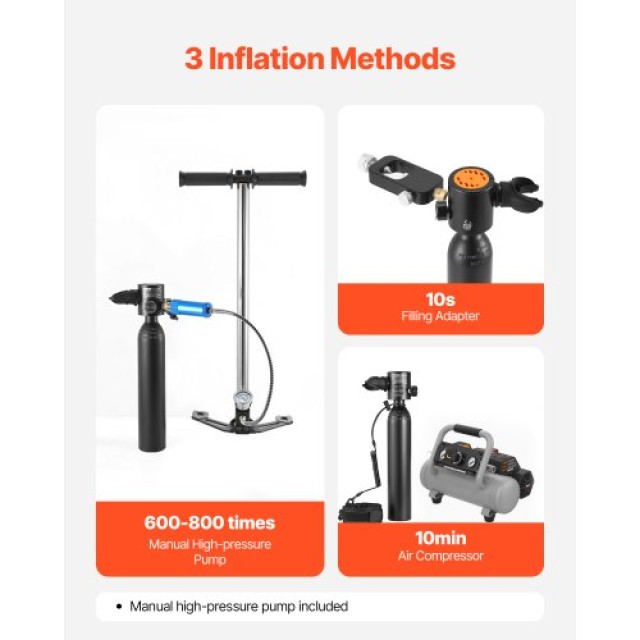 VEVOR Μικρή Φιάλη Κατάδυσης με Αντλία για Βαθιά Νερά QSYQP05L1GYQQ8... VEVOR Μικρή Φιάλη Κατάδυσης με Αντλία για Βαθιά Νερά QSYQP05L1GYQQ8...