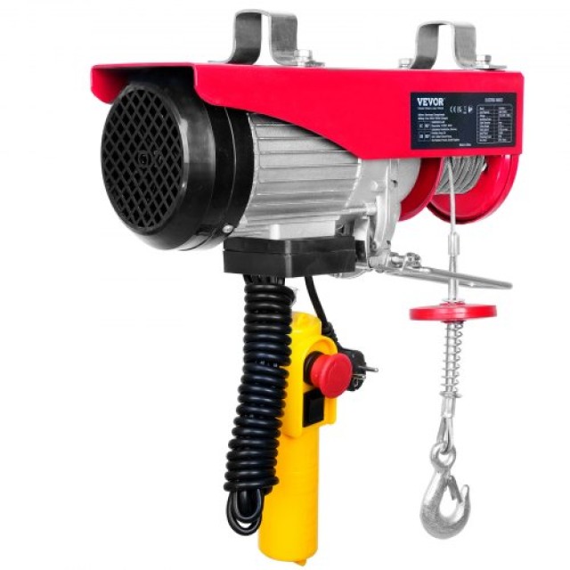 Ηλεκτρικός Γερανός VEVOR, 600kg, 1150W, 220V, 12m Καλώδιο, Χειριστήριο, Χαλκός Κινητήρας  DDGSSHLYXYKKY1RV9V2