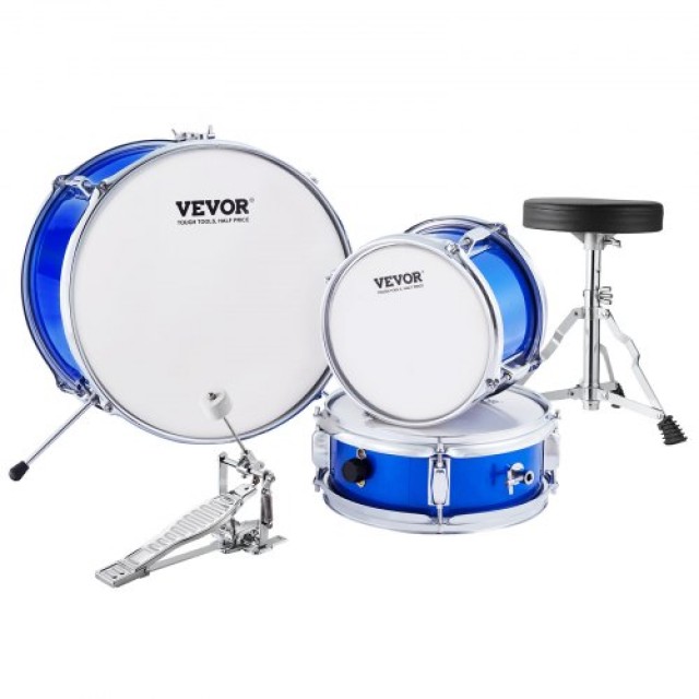 Σετ Τυμπάνων Παιδικό 3 Τεμαχίων VEVOR 14 Μπλε  SJTJZGSGZ14LBTYZAV0