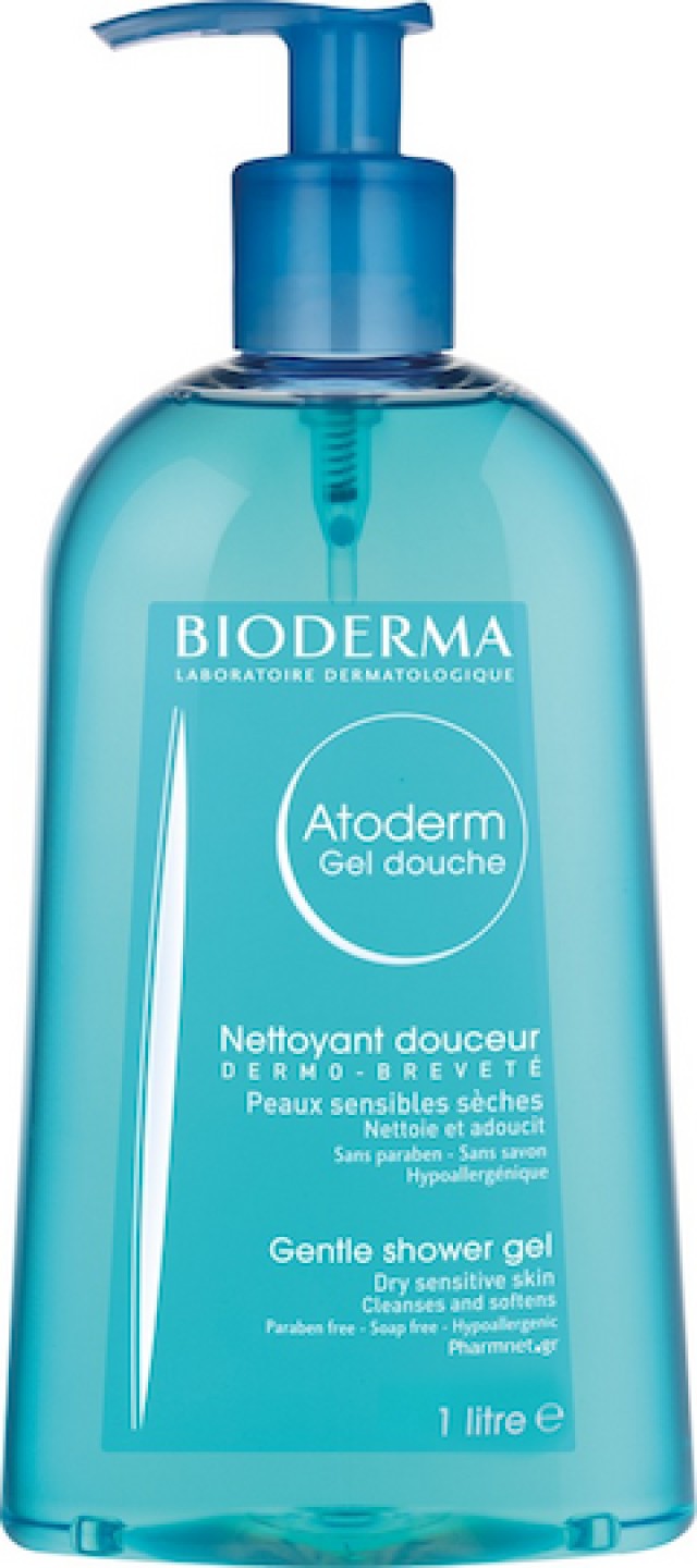 Bioderma Atoderm Gentle Dry Sensitive Skin Gel για το Σώμα 1000ml 3...