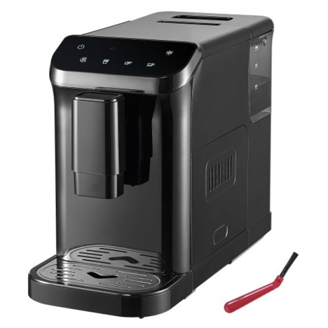 Αυτόματη Μηχανή Espresso VEVOR 15Bar με Ενσωματωμένο Μύλο & 15 Επίπεδα Άλεσης  QZDYSKFJYSKFSJ1HMV2