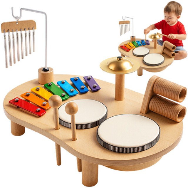 Kruzzel Ξύλινο Εκπαιδευτικό Μουσικό Τραπέζι Montessori 24.5 x 38.... Kruzzel Ξύλινο Εκπαιδευτικό Μουσικό Τραπέζι Montessori 24.5 x 38....