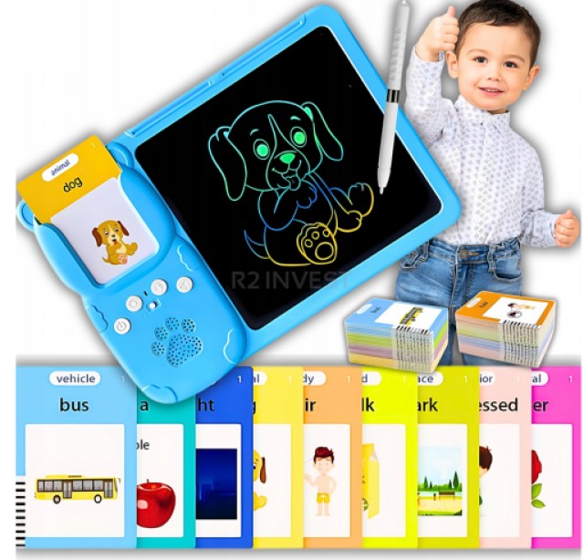Εκπαιδευτικό Tablet & Αναγνώστης Καρτών 2 σε 1 – Μάθηση Αγγλικών & ...