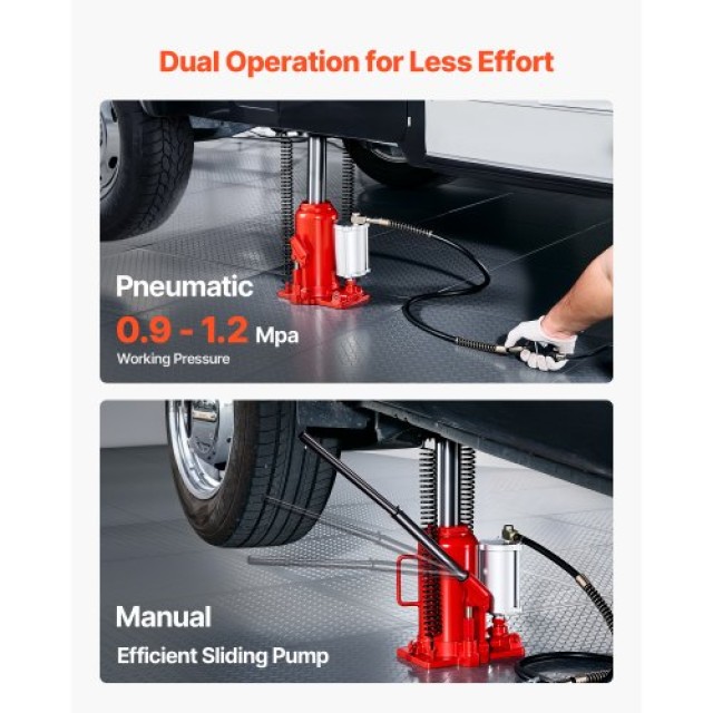 VEVOR Υδραυλικός Γρύλος Μπουκάλι Υψηλής Ανύψωσης 20 Τόνων (44092 lb...