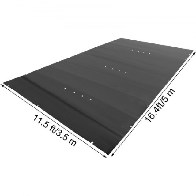 VEVOR Κάλυμμα Ασφαλείας Πισίνας 11.5x16 ft Μαύρο για Χειμερινή Προστασία  YYCM3.5X5MWGBK001V0