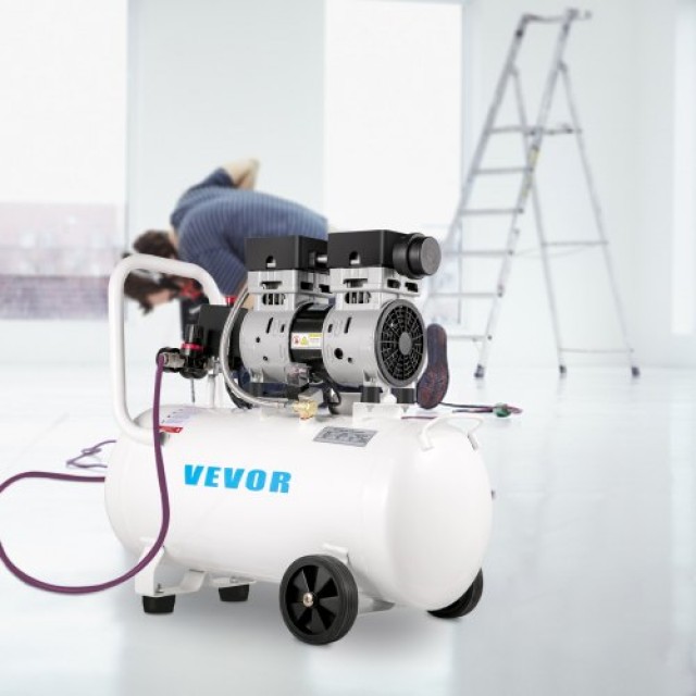 Συμπιεστής Αέρος VEVOR 11L, 1HP, Αθόρυβος, Χωρίς Λάδι, 8 bar  WSKYJ...