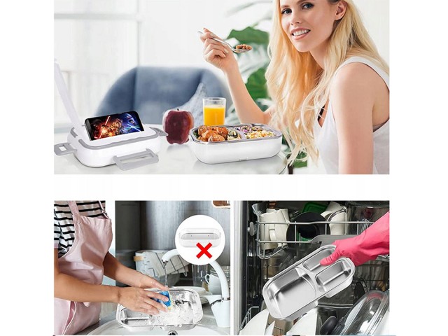 Ηλεκτρικό Lunchbox - Θερμαινόμενο Φαγητοδοχείο 40W 25.5 x 19 x 12 c...