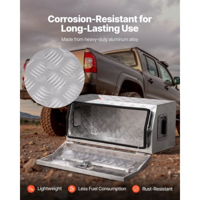 VEVOR Κουτί Εργαλείων Αλουμινίου Βαρέως Τύπου για Φορτηγό 30x13x13 ...