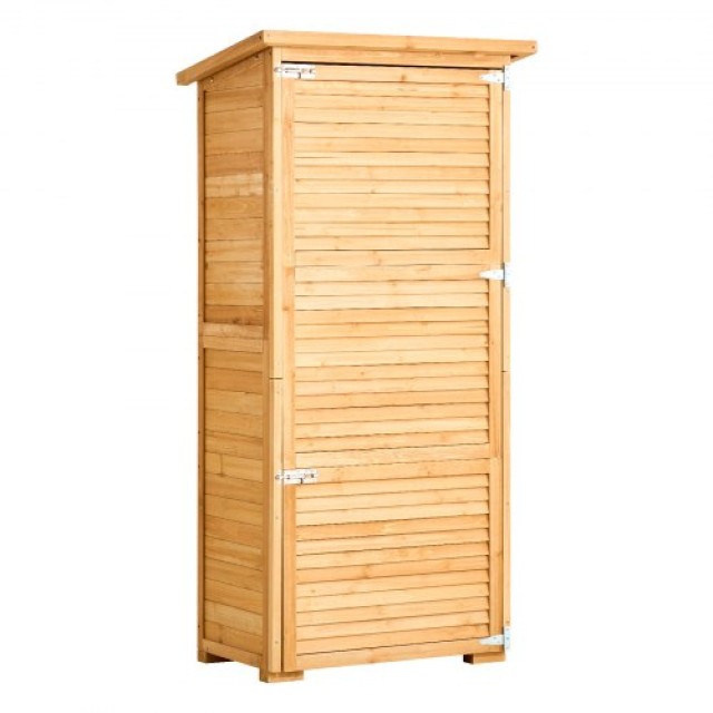 VEVOR Αδιάβροχη Ξύλινη Αποθήκη Κήπου 80x162 cm PDHWCWJPD5010R10XV0