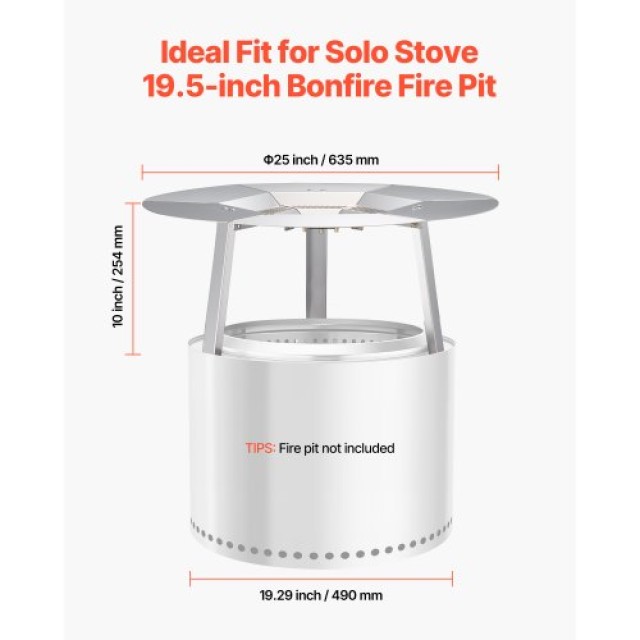 VEVOR Αντανακλαστήρας Θερμότητας για Solo Stove Yukon 635 mm από Αν...