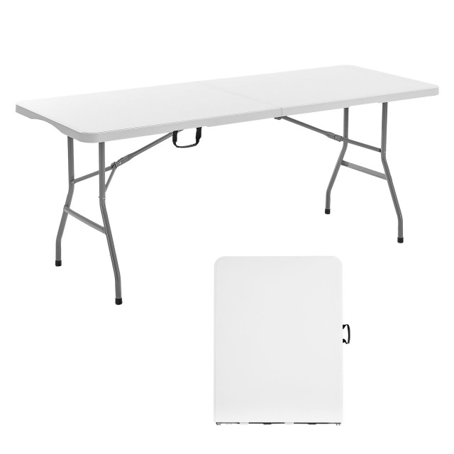 VEVOR Φορητό Πτυσσόμενο Τραπέζι Πικνίκ 180cm με Λαβή SLKHWZDZ6YCBSC...