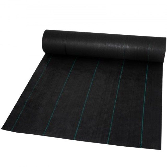 Υφασμάτινο Φράγμα Ζιζανίων VEVOR, 5.8 OZ, 4ft x 100ft, Μαύρο  FCBY41005.8OZNQAYV0