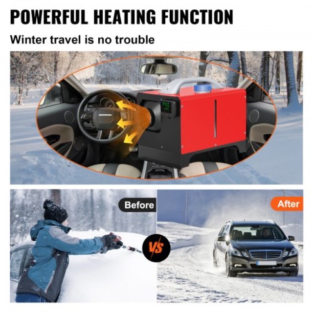 VEVOR Θερμαντήρας Diesel 8KW, 12V, για RV/Φορτηγά/Σκάφη, με LCD & Τηλεχειριστήριο  ZCJRQXHK8KWXKHYJ1V0