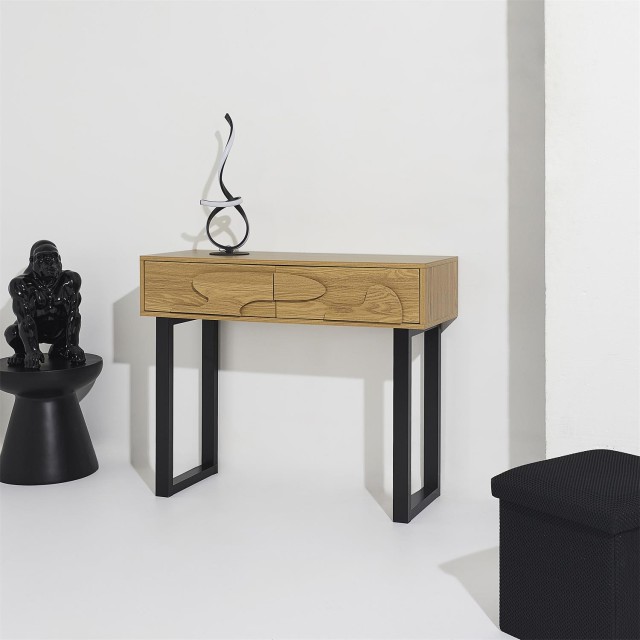 Home Deco Factory Κονσόλα CALYPSO με 2 Συρτάρια 100 x 80 x 35 HD0431