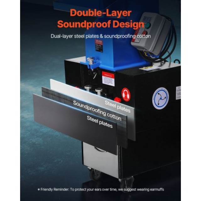 VEVOR Μηχανή Ανακύκλωσης Πλαστικών 2.2KW 380V SLFSJ22KW30HQSQHT002V7