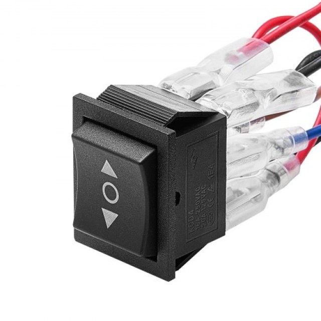 VEVOR Διακόπτης Rocker 6 Ακίδων Αναστροφής Πολικότητας 3 Θέσεων (ON... VEVOR Διακόπτης Rocker 6 Ακίδων Αναστροφής Πολικότητας 3 Θέσεων (ON...