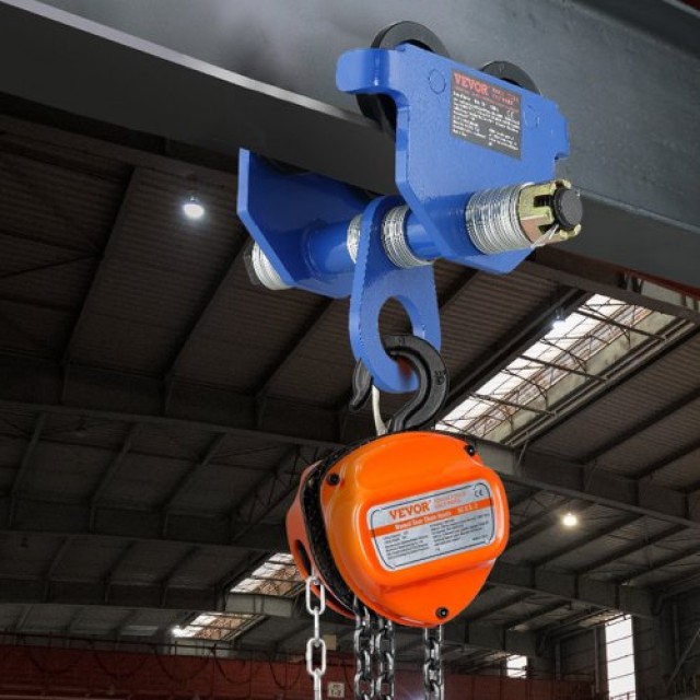 Χειροκίνητο Τρόλεϊ VEVOR 1 Τόνου για I-Beam  FZSTXCHJ1T257IUOQV0