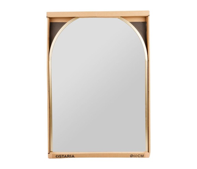 Ostaria Καθρέφτης Μεταλλικός Αψίδα Χρυσός -37068