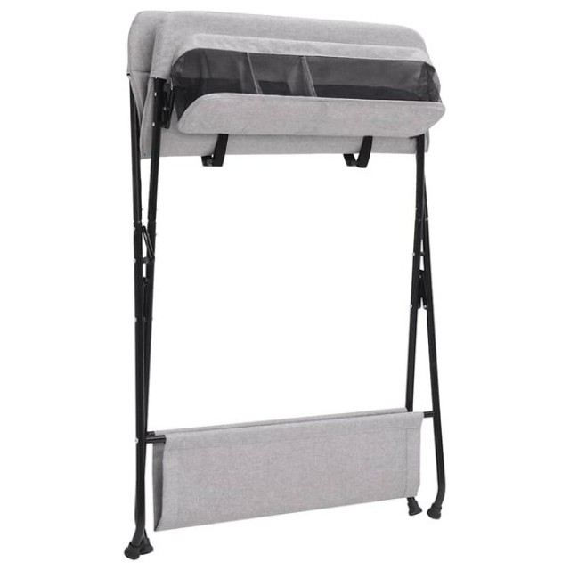 vidaXL Αλλαξιέρα Μωρού Ανοιχτό Γκρι Σιδερένια 10265 vidaXL Αλλαξιέρα Μωρού Ανοιχτό Γκρι Σιδερένια 10265