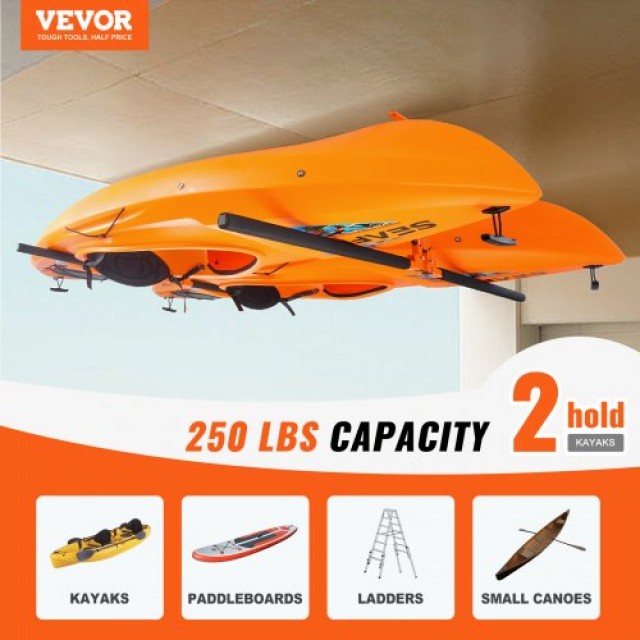 Ράφι Οροφής VEVOR για Αποθήκευση 2 Καγιάκ/Canoe/SUP  DDS2G0000000Q7...