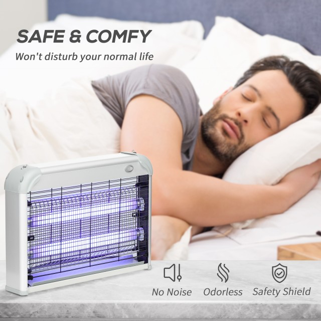 Outsunny 20W για έντομα και κουνουπιέρες με φώτα UV LED με αφαιρούμ...