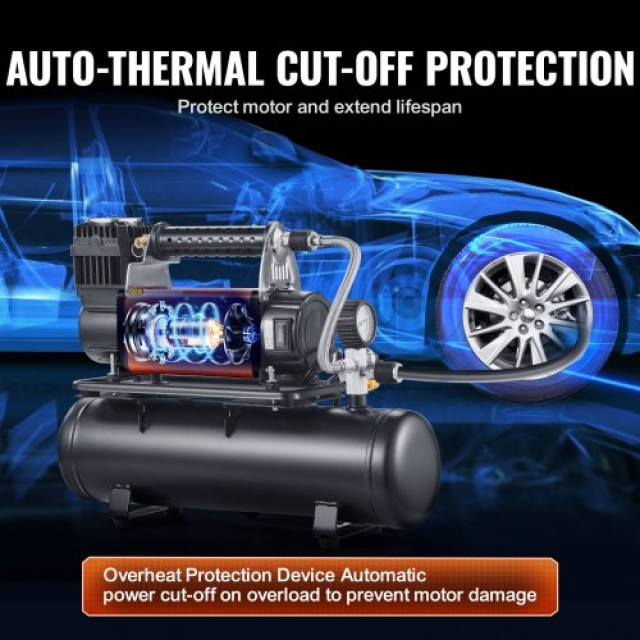 VEVOR  Φορητός Αεροσυμπιεστής 6L 6.35CFM 150PSI ZXLTCQJDG6CFGIYHHV2