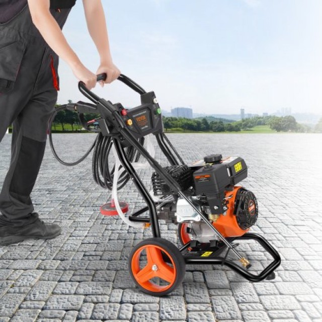 VEVOR  Πλυστικό Μηχάνημα Βενζίνης 3400 PSI 2.6 GPM με 5 Ακροφύσια για Αυτοκίνητα Κάθετο RYGYQXJLBLS12CK4AV0