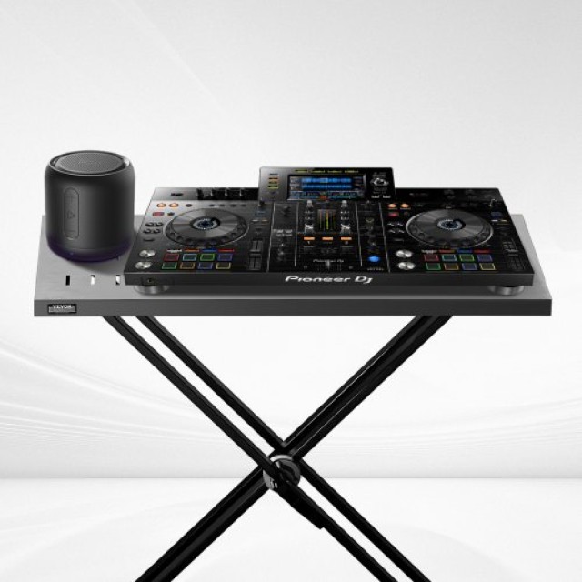Φορητό DJ Τραπέζι VEVOR με Ρυθμιζόμενη Βάση Πληκτρολογίου  XXDJGZTH...