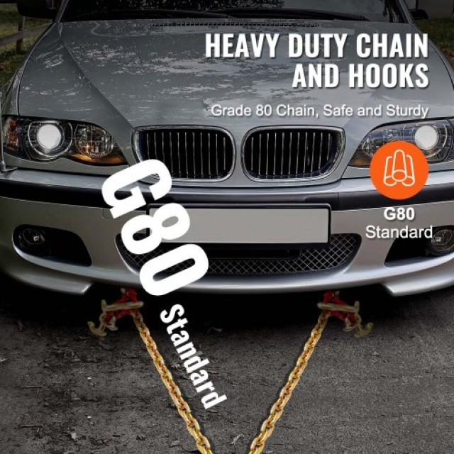 Αλυσίδα Ρυμούλκησης VEVOR 5/16 x 3 G80 με Άγκιστρα RTJ & Grab 10800 lbs  RTJGTLMGDX1JFOYFCV0