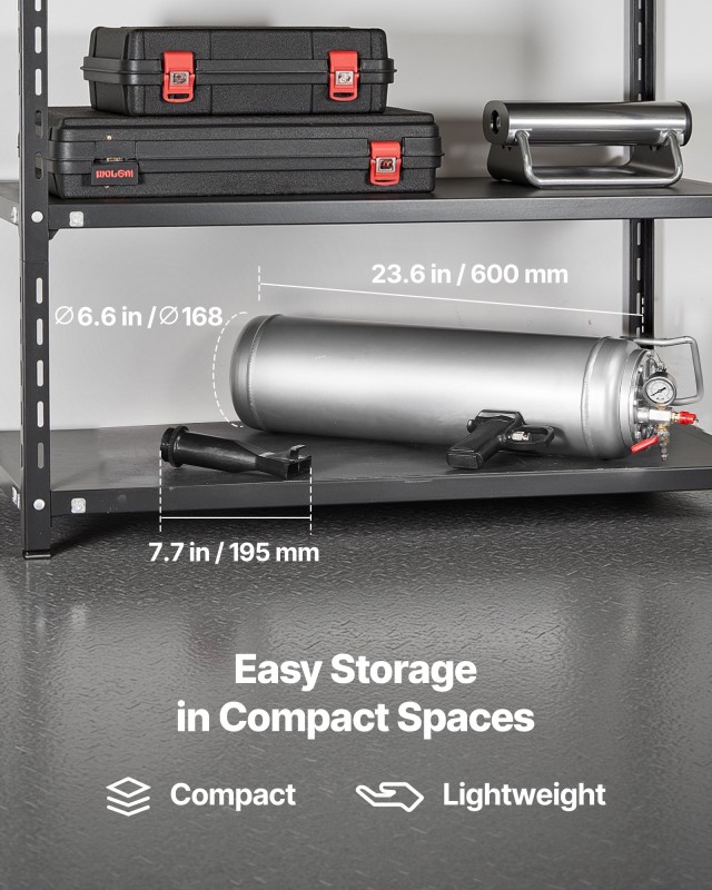 VEVOR Φορητή Συσκευή Φόρτωσης Ελαστικών 3.2 Gal, Χειροκίνητος Φουσκ...