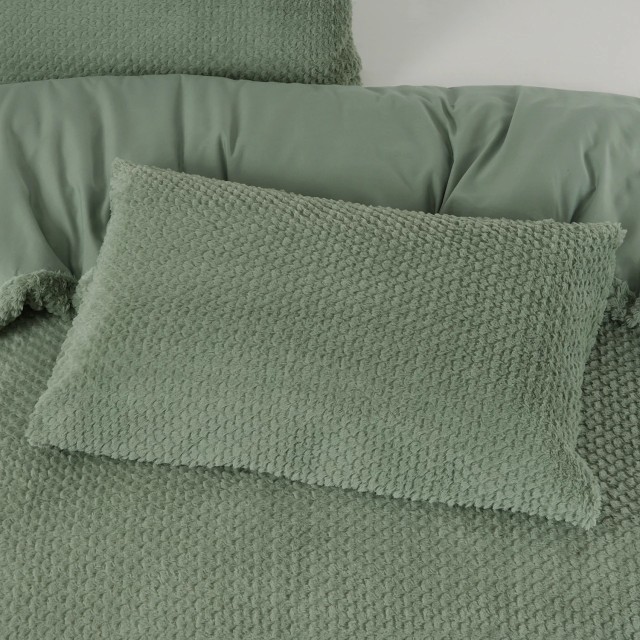 Παπλωματοθήκη Teddy Fur Χρώματος Πράσινο  240 x 220 SLEEPTIME 8720578100446