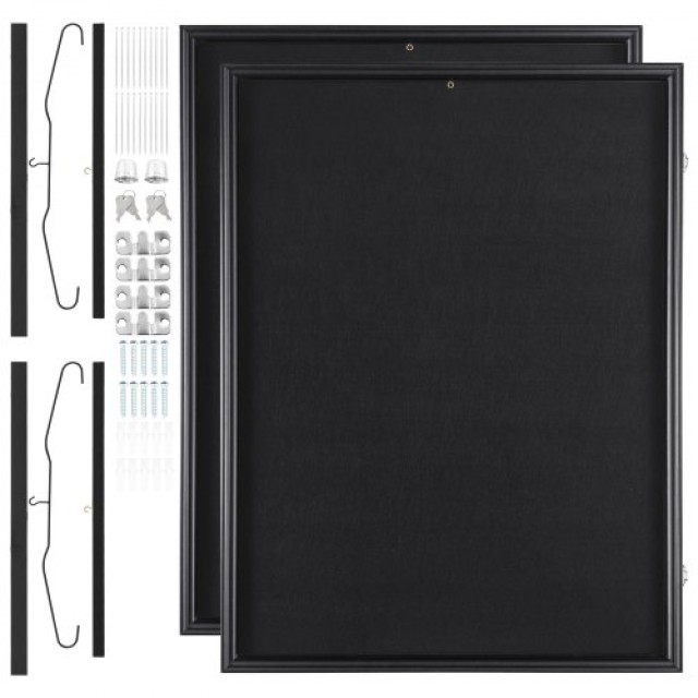 VEVOR Κορνίζα Προβολής Φανέλας 2 Τεμαχίων, 59x79x3.8 εκ., Μεγάλη Κλειδωτή Σκιά Θήκη με 98% UV  QYZSKJZX2333OS400V0