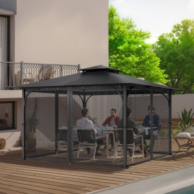 VEVOR Αντικατάσταση Δικτύου Κιόσκι 12x12x7.5 ft Πατιό LTWZDL12FT12G6AC0V0