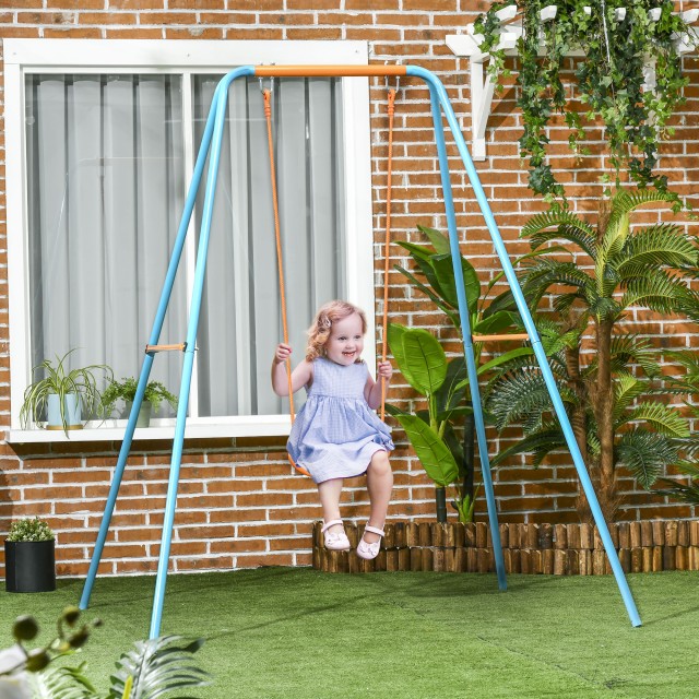 Outsunny Garden Swing για παιδιά 3-8 ετών από ατσάλι και PE με κάθι... Outsunny Garden Swing για παιδιά 3-8 ετών από ατσάλι και PE με κάθι...
