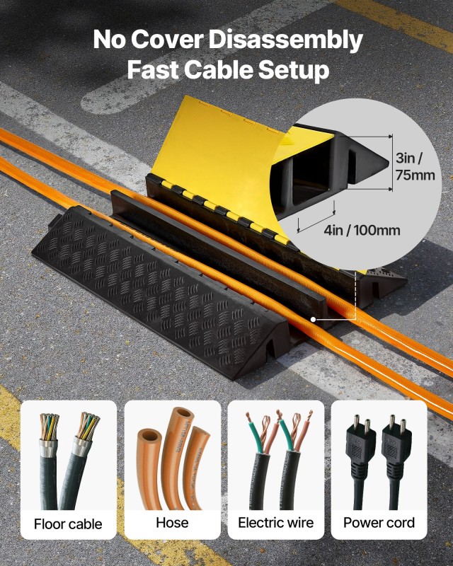 VEVOR Καλυμμα Διπλού Καναλιού (100 x 75 mm) από Καουτσούκ για Προστ... VEVOR Καλυμμα Διπλού Καναλιού (100 x 75 mm) από Καουτσούκ για Προστ...