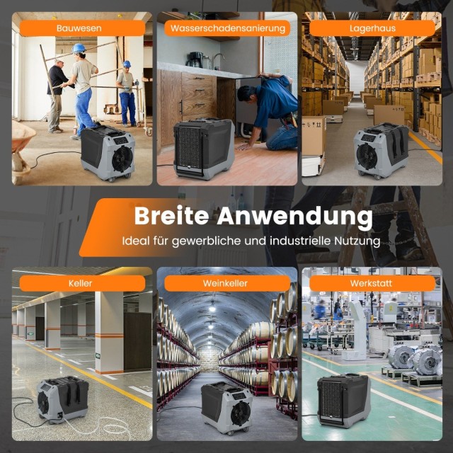 Costway Εμπορικός Αφυγραντήρας με Ενσωματωμένη Αντλία και Ψηφιακή Ο...