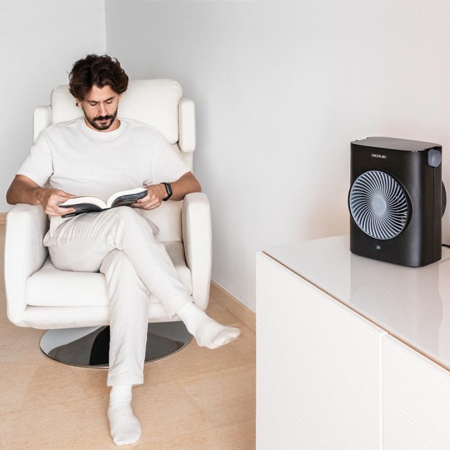CECOTEC  Θερμοανεμιστήρας ReadyWarm 2070 Max Force Black με 2000 W, 2 επίπεδα ισχύος και 3 λειτουργίες  CEC-08254