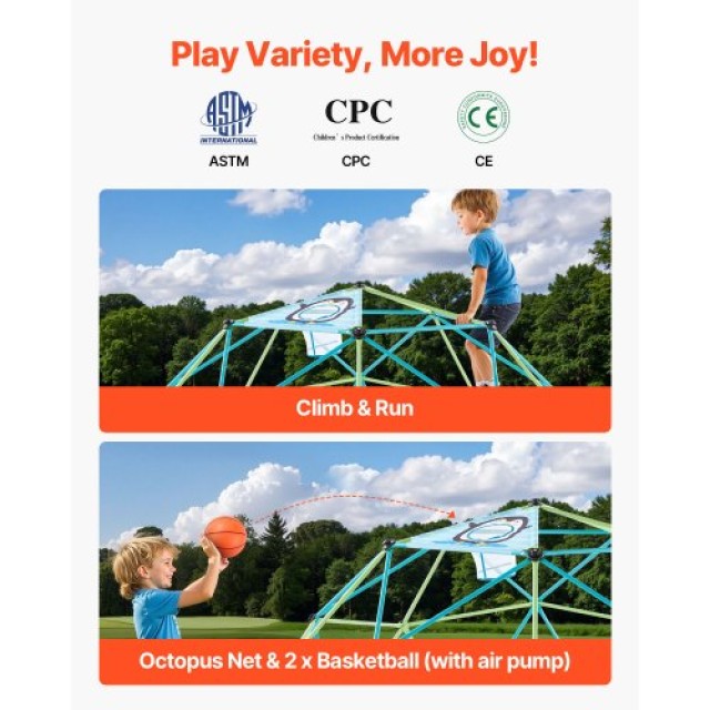 VEVOR Γεωμετρικός Θόλος Αναρρίχησης 10FT - Παιδική Χαρά με Μέγιστο ... VEVOR Γεωμετρικός Θόλος Αναρρίχησης 10FT - Παιδική Χαρά με Μέγιστο ...