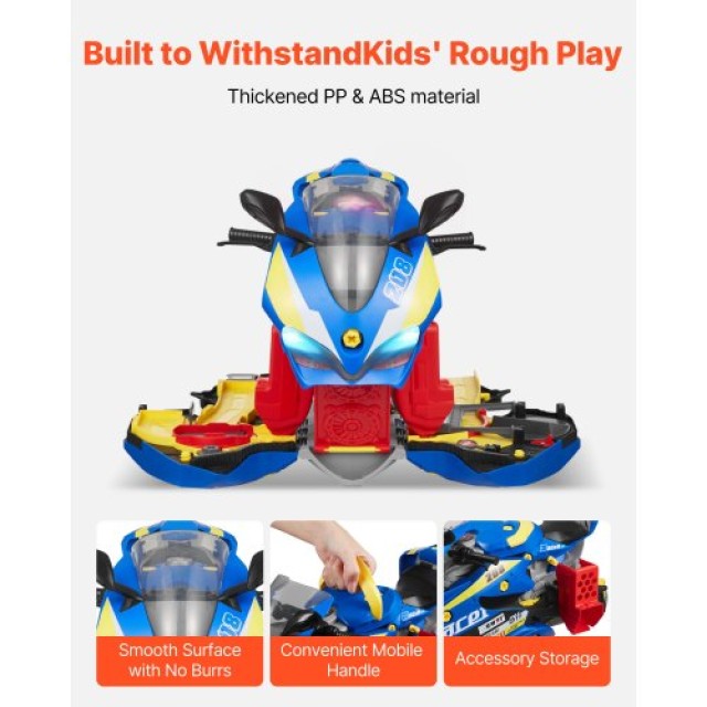 VEVOR Παιχνίδι Μηχανής Μοτοσικλέτας, 25 Κομμάτια, με Φώτα & Ήχους γ...