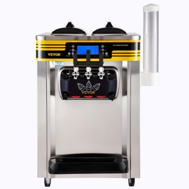 Επαγγελματική Παγωτομηχανή VEVOR, 22-30L/H, 2350W, Ασημί  S2230LHR2220V933VV2