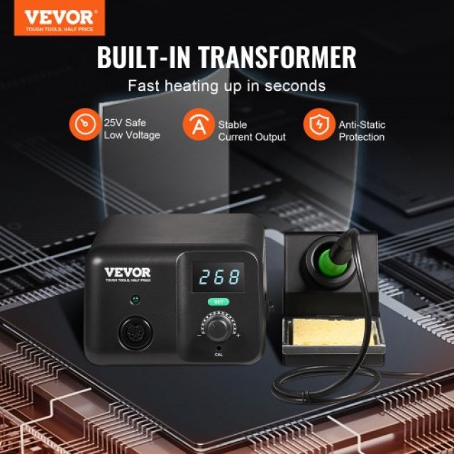VEVOR  Σταθμός Κολλητηριού 70W LCD 50°C-500°C  LTZDYX70WWHJ42XAYV2