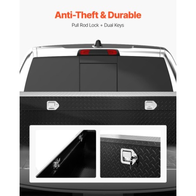 VEVOR Κουτί Εργαλείων Αλουμινίου 72x20x14 για Καρότσα Φορτηγού QRSH...