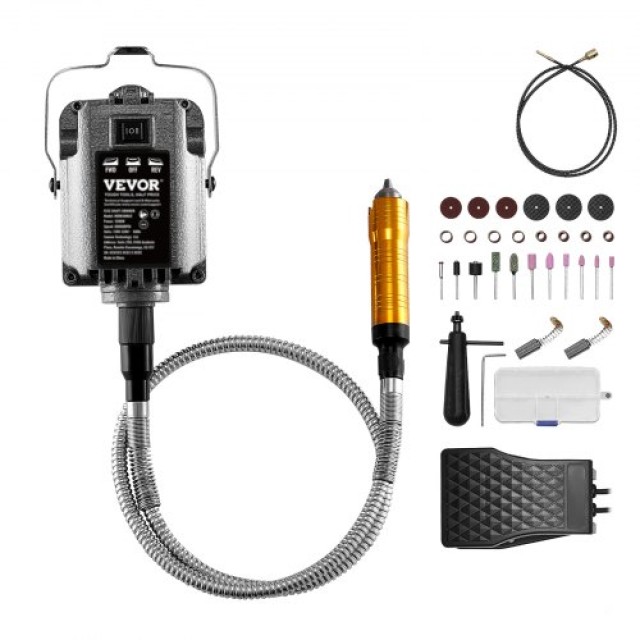 VEVOR Ευέλικτος Τροχός 1200W με Πεντάλ & 31 Αξεσουάρ DDDMJ1200WYXIF...