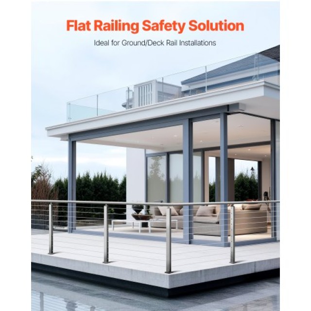 VEVOR Κολόνα Κάγκελου Καλωδίου 36x2x2 με Οριζόντια Τρύπα 1JZLGZXYS9...